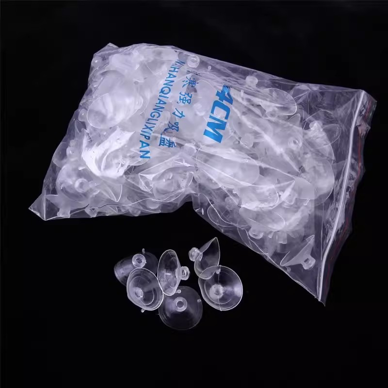 Wedding car decorative suction cup transparent plastic mushroom head wedding car suction cup 4cm strong cold-resistant lollipop float suction cup