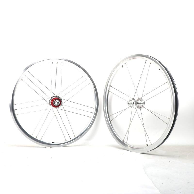 Bicycle Wheel Set Taiwan Low Resistance 16-Inch 349 Xiaobu 7-Speed V Brake 74-112mm Aluminum Alloy 4 Bearing Wheel Hub