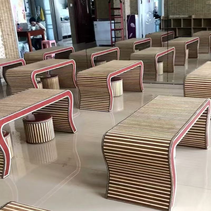 Chinese-Style Bamboo Tatami Tea Table, Antique Private School Desk, Kindergarten Calligraphy Desk and Chair, Chinese-Style Calligraphy and Painting Desk, Bay Window Table