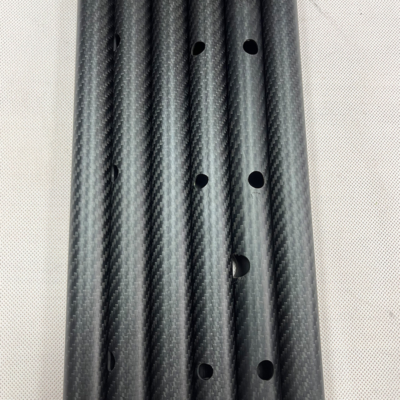Carbon Pipe Support Rod Reinforced Carbon Fiber Pipe Round Pipe Factory Spot Processing Carbon Fiber Agricultural Full Carbon Fiber
