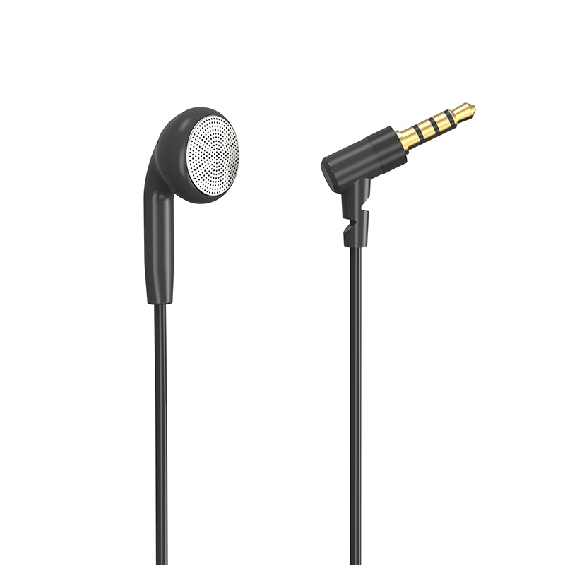 3.5mm unilateral earphone with microphone driver driver driving flat head mobile phone earplug Type C digital chip