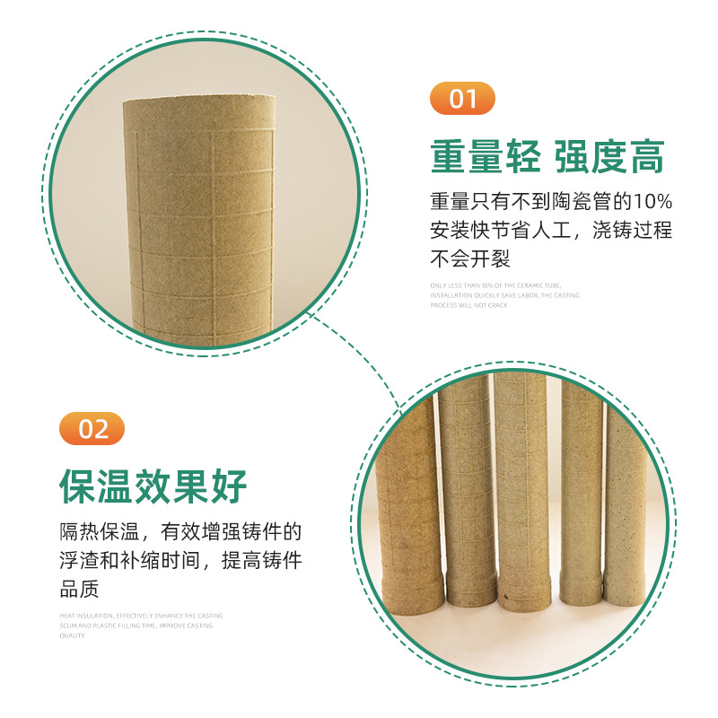 Manufacturers Wholesale Supply Lightweight Straight Paper Ducts, Paper Duct Tubes, Paper Pulp Molding, Complete Specifications