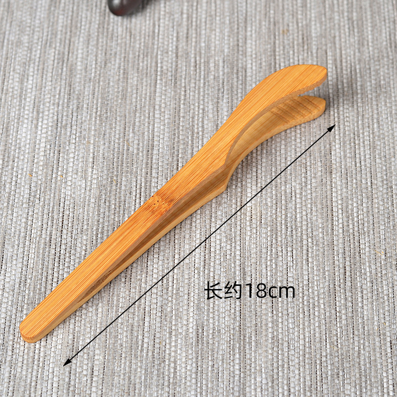 Wholesale bamboo clip home Tea clip tea ceremony accessories Cup clip with teeth bamboo clip engraved LOGO