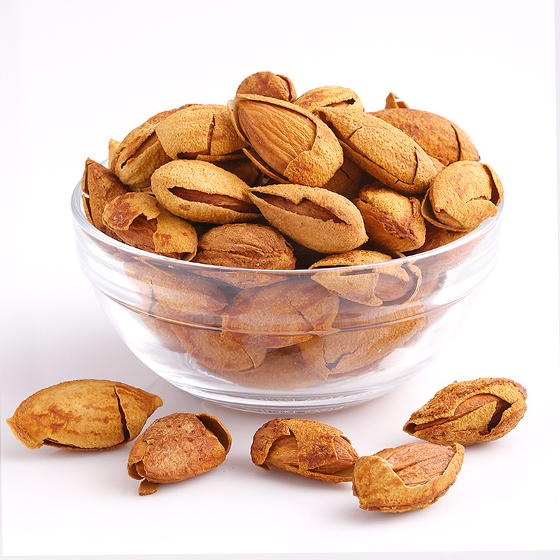 [Three Squirrels Hand-Peeled Almonds 160g] Daily Nut Roasted Seeds Snacks Snacks Specialty Dried Flat Apricots