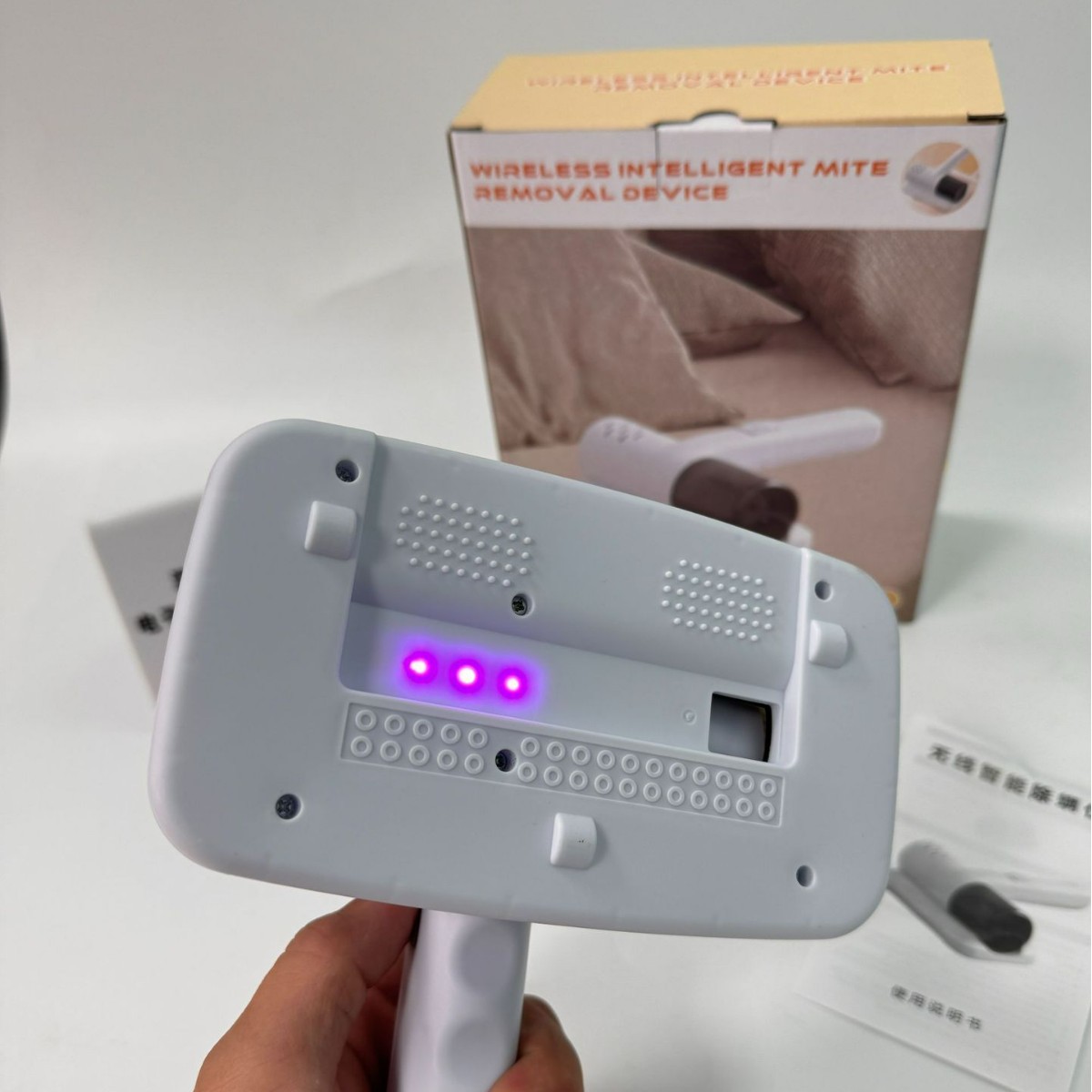 New Mini Mite Remover Cross-Border Large Suction Handheld Small Wireless Household Cleaning Ultraviolet Mite Remover