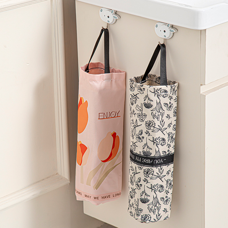 Garbage Storage Bag Wall-mounted Kitchen Storage Artifact Garbage Plastic Bag Storage Hanging Bag Sundries Sorting Storage Bag