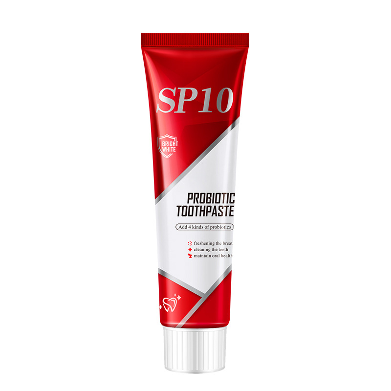 [Cross-Border Ready Stock] Unbranded Sp-10 Toothpaste for Whitening, Stain Removal, Fresh Breath, English Version Sp10 Toothpaste 100g