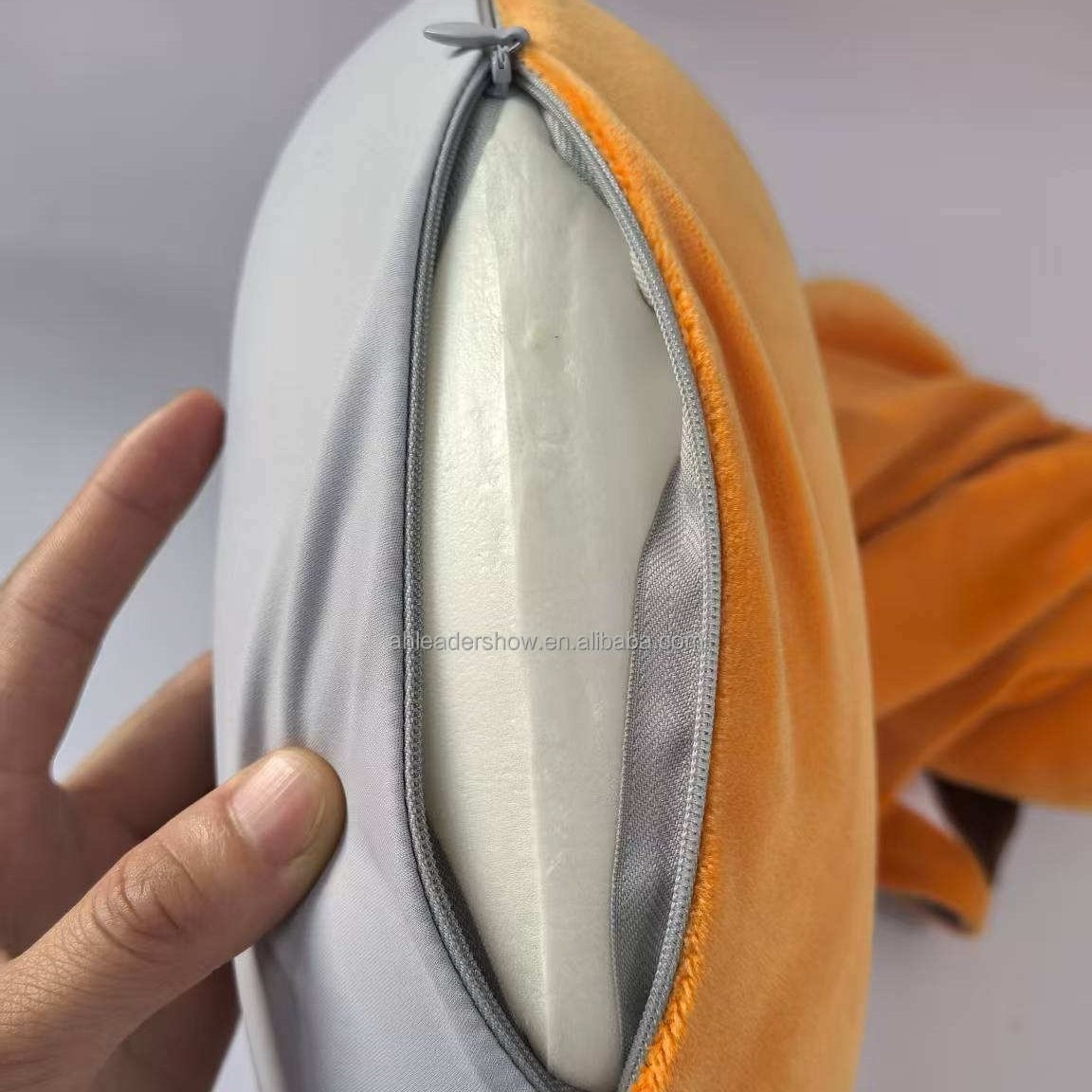 Cross-Border Airplane Travel U-Shaped Pillow Multi-Functional Neck Pillow Airplane Travel Pillow Hooded Side Sleeping Cervical Spine Anti-Deviation Head Pillow