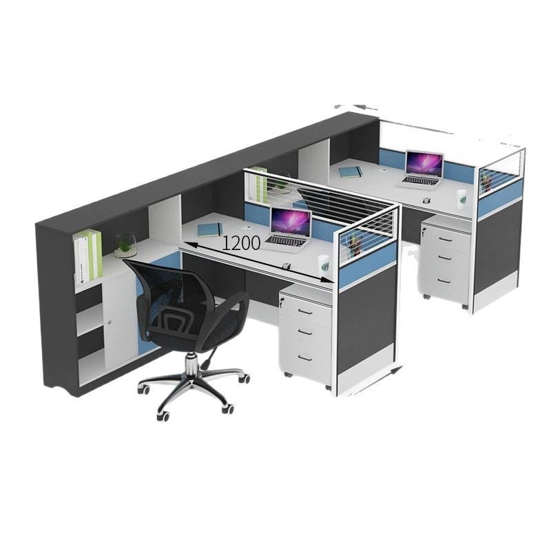 Office Desk and Chair Set Staff Workstation Partition Cubicle Single and Multi-Person Computer Desk Mobile