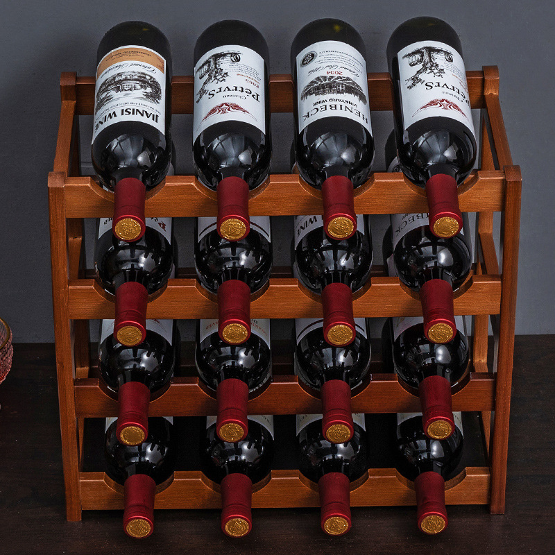 Desktop Wine Rack Living Room Wine Cabinet Ornaments Inclined Multi-Layer Household Wine Cabinet Rack Storage Rack Simple Wine Rack