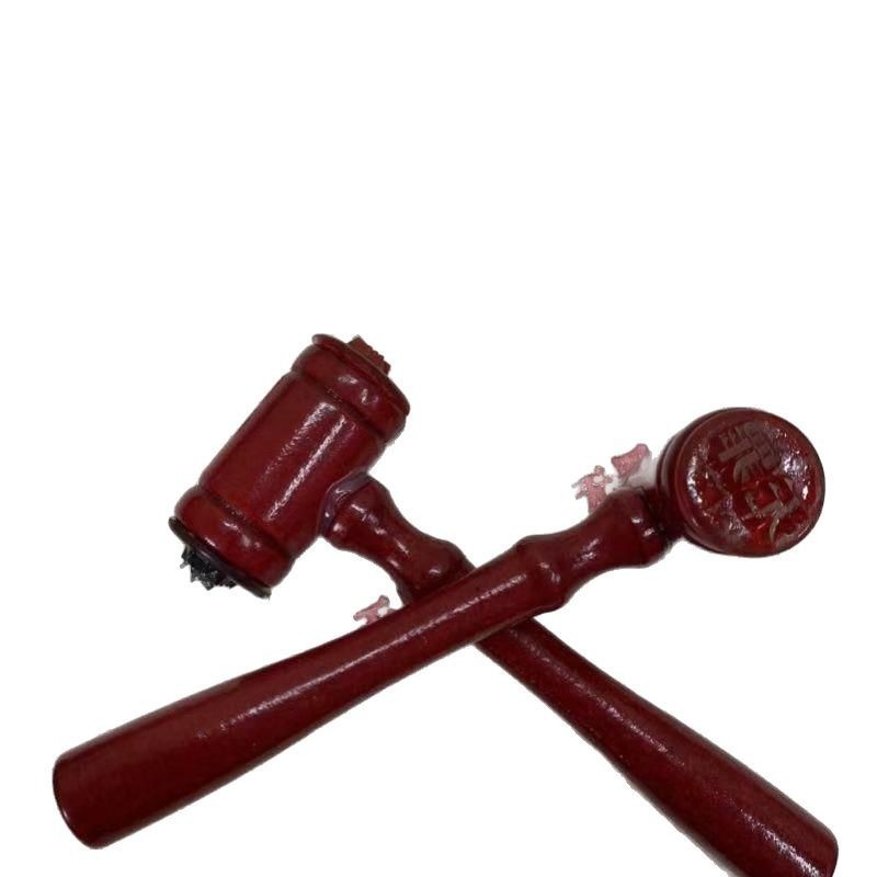 Creative Guilty Innocent Judge Hammer Seal DIY Funny Student Journal Seal Stamp Material Decoration Stamp