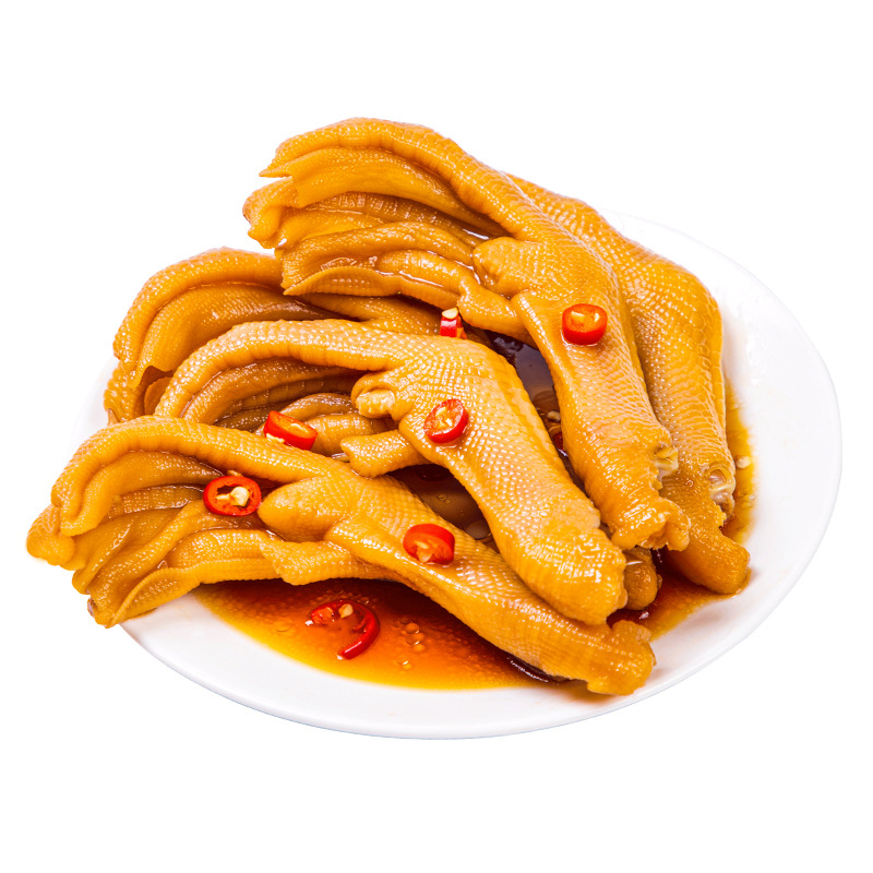 Love to Try Longyan Pickled Duck Feet, Spicy Braised Snacks, Fujian Specialty Duck Feet, Delicious Snacks, Factory Direct Sales and Wholesale
