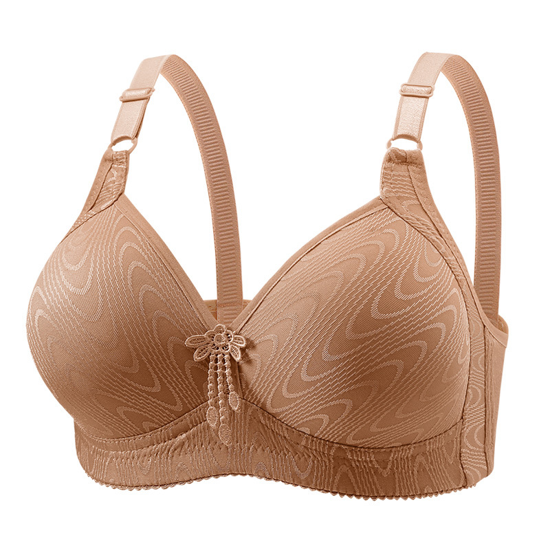 New Style Underwear Women's Non-Magnetic Women's Non-Steel Ring Push-up plus size Bra Thin Anti-sagging Middle-aged and Elderly Mother's Bra