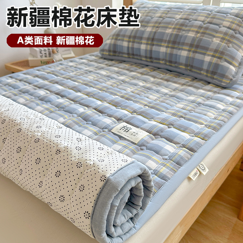 Class a Naked Sleeping Pure Cotton Cotton Soft Mattress Tatami Mattress Student Dormitory Single and Double Machine Washable Thin Mattress