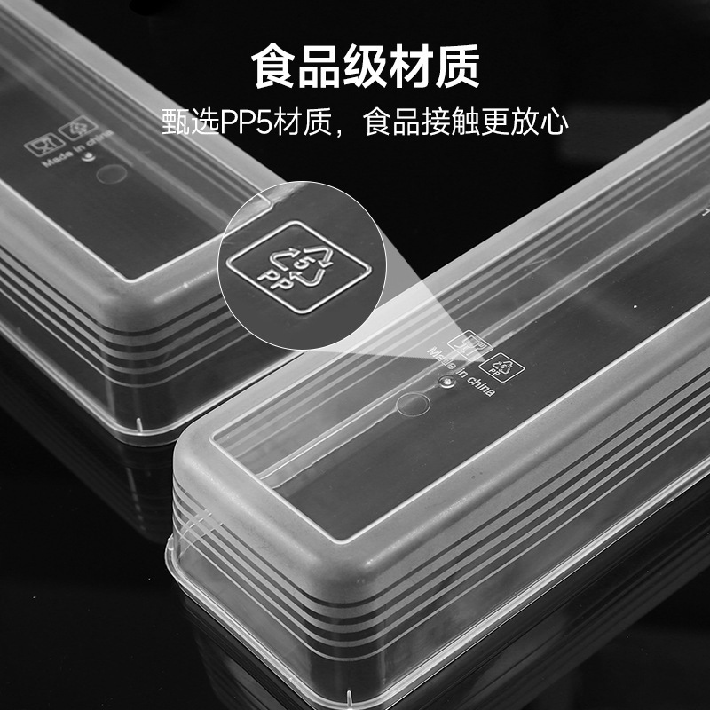 Onion, Ginger, Garlic, Green Onion Noodle Storage Box, Rectangular Noodle Preservation Box, Food-Grade Food-Sealed Plastic Box