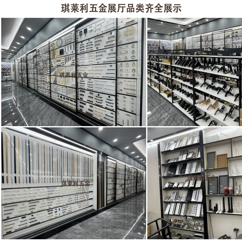 Stainless Steel Handle Drawer Wardrobe Cabinet Mushroom Head Handle Bathroom Bedside Table Black Round Single Hole Modern Minimalist