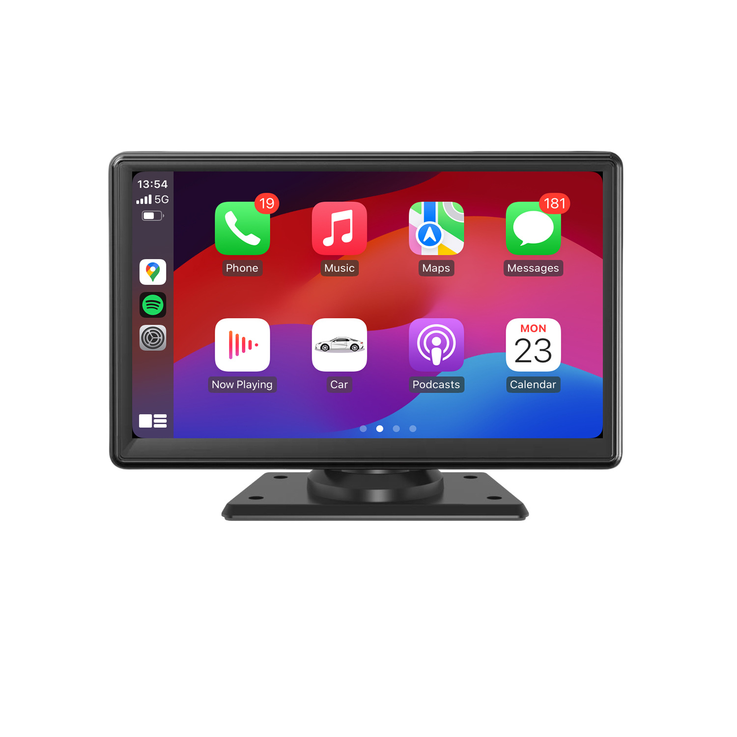 E-Commerce Export Portable 7inch Car Smart Screen Wireless Carplay Screen Projection Car Android Auto Mirror