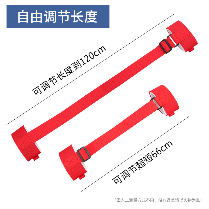 Cross-border in stock Ski Strap Portable Adjustable Double-board Snowboard Fixed Strap Sledge Strap Adjustable Sledge