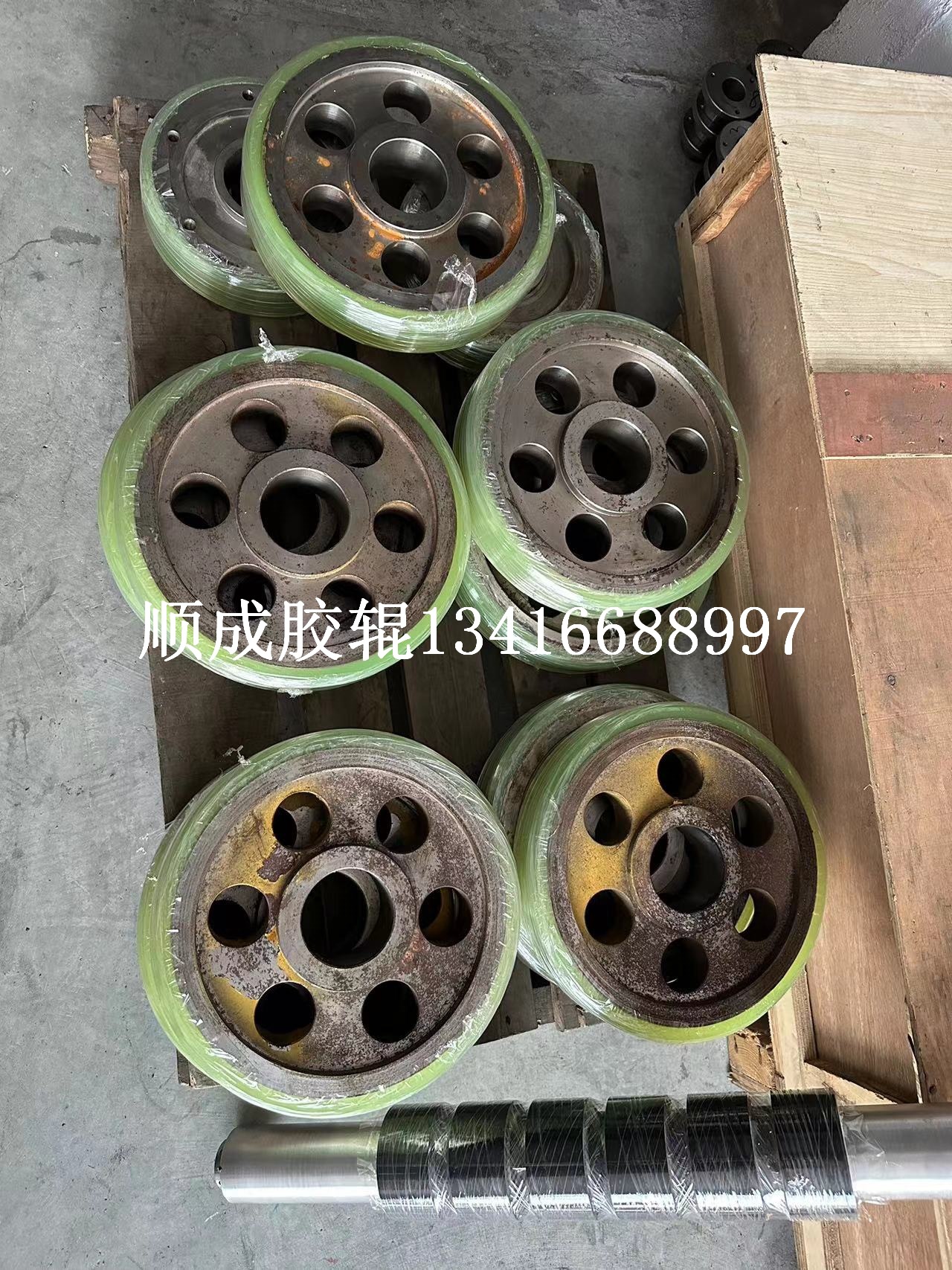 Polyurethane Rubber Roller, Rubber-coated PU Rubber-coated Wheel, Youli Rubber-coated Roller, Industrial Rubber Roller, Industrial Rubber Roller
