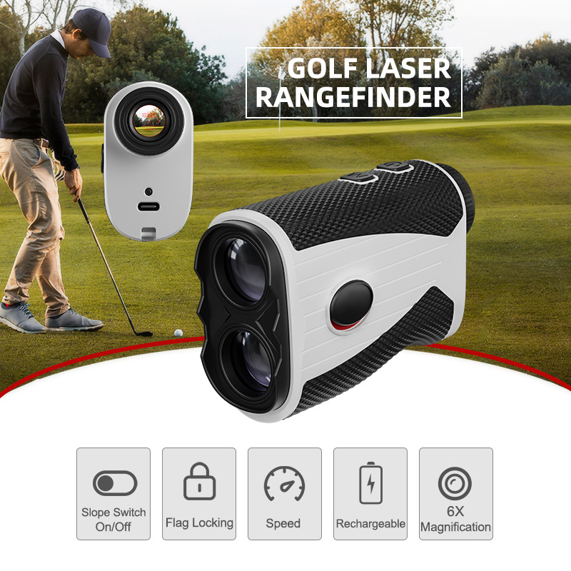 Golf Rangefinder Telescope 1000m Outdoor High-Precision Electronic Ruler Measuring Instrument Laser