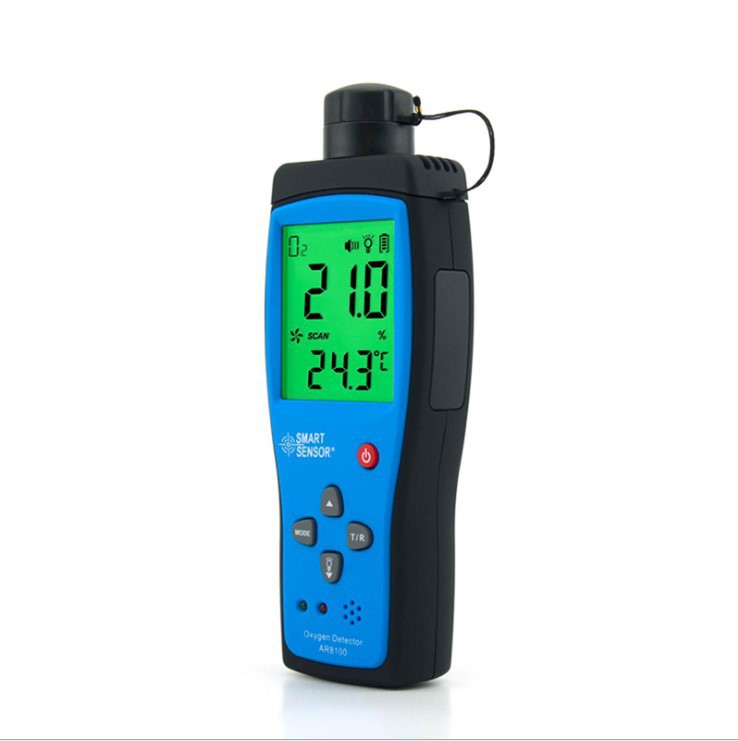 Xima Oxygen Detector Ar8100 Oxygen Content O2 Concentration Oxygen Meter Alarm Portable Gas Detector