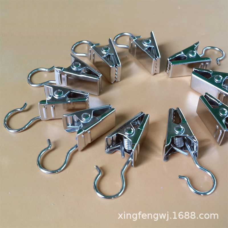 Curtain clip hook paint clip buckle accessories strong shower curtain clip load-bearing thick clip durable stainless steel