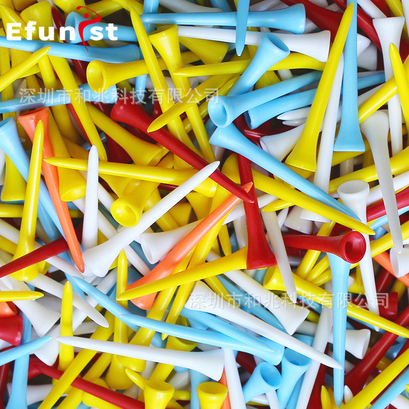 Golf nail plastic nail Cup ball holder four sizes optional 42mm54mm cone multicolor tee