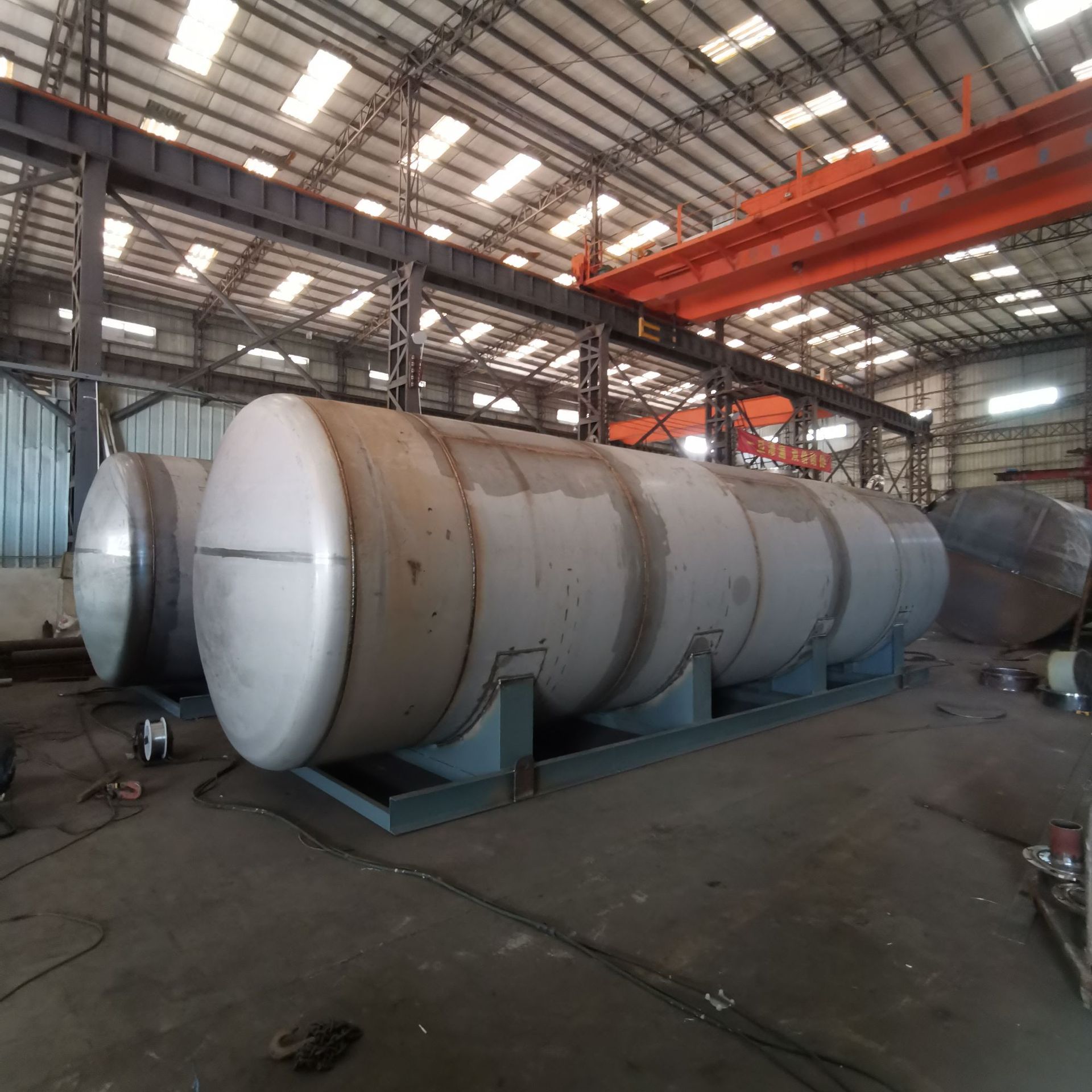 【Large 304 Export-Grade Stainless Steel Storage Tank】Food-Grade Raw Material Horizontal Tank Industrial Container Oil Tank Manufacturer