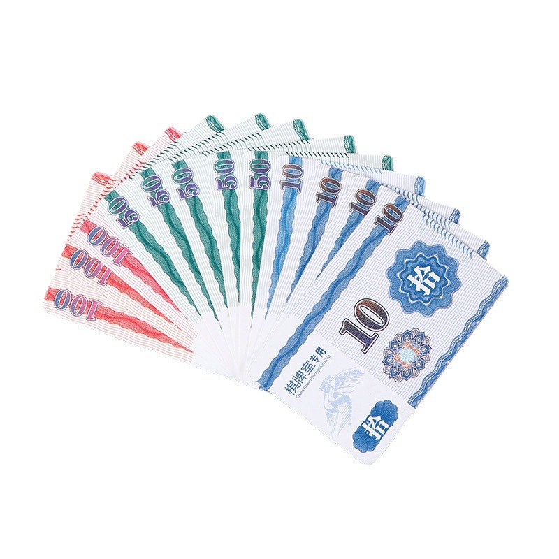 Mahjong Chips Card Chess Room Special Plastic Card Wear-resistant Waterproof Chip Coin Double-sided Entertainment Mahjong Chips Card