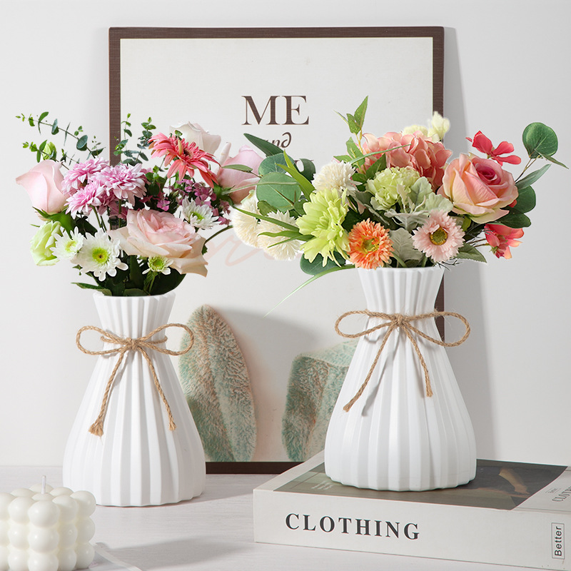 Новая китайская ваза, креативная пластиковая ваза, формованная под давлением, ваза для хранения воды, имитация цветов, ваза для искусственных цветов