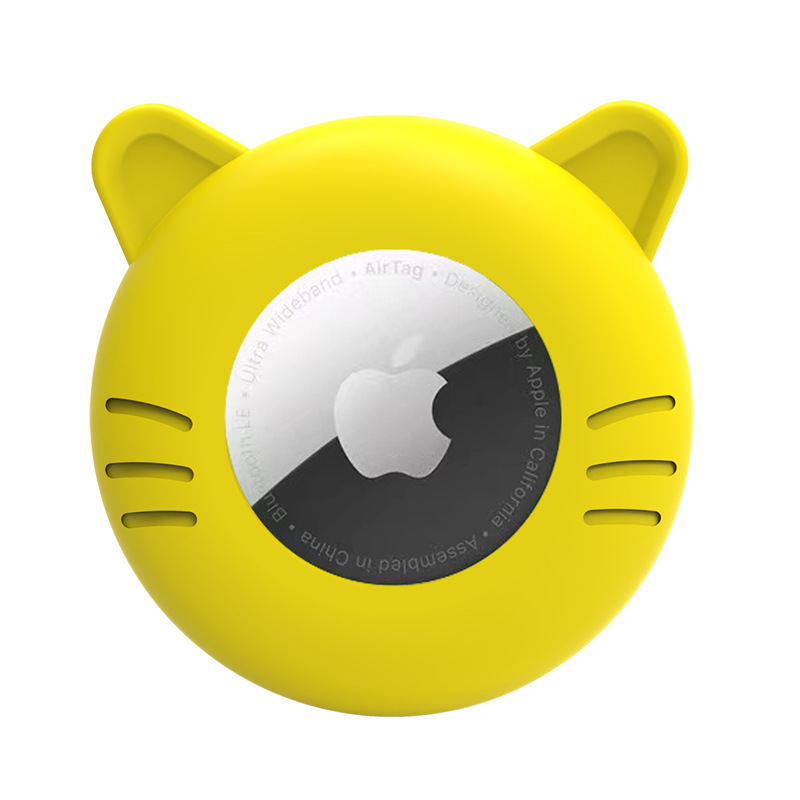 Suitable for Apple Airtag Locator Silicone Protective Case Pet Collar Cat Anti-lost Tracker Protective Case