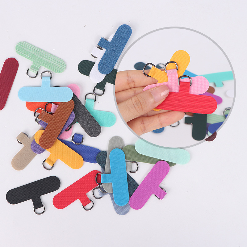 Factory Direct Sales Tpu Cured Cloth Anti-Lost Mobile Phone Clip Mobile Phone Lanyard Gasket Nylon Gasket Fixed Patch