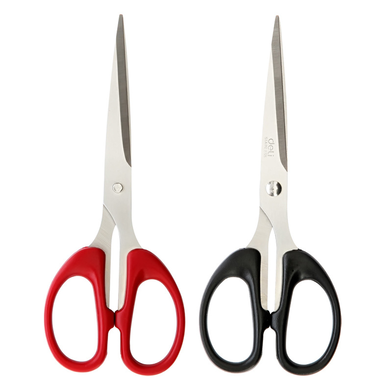 Deli Stationery 6034 Scissors Household Sewing Paper Scissors 16cm Office Sharp Stainless Steel Art Scissors