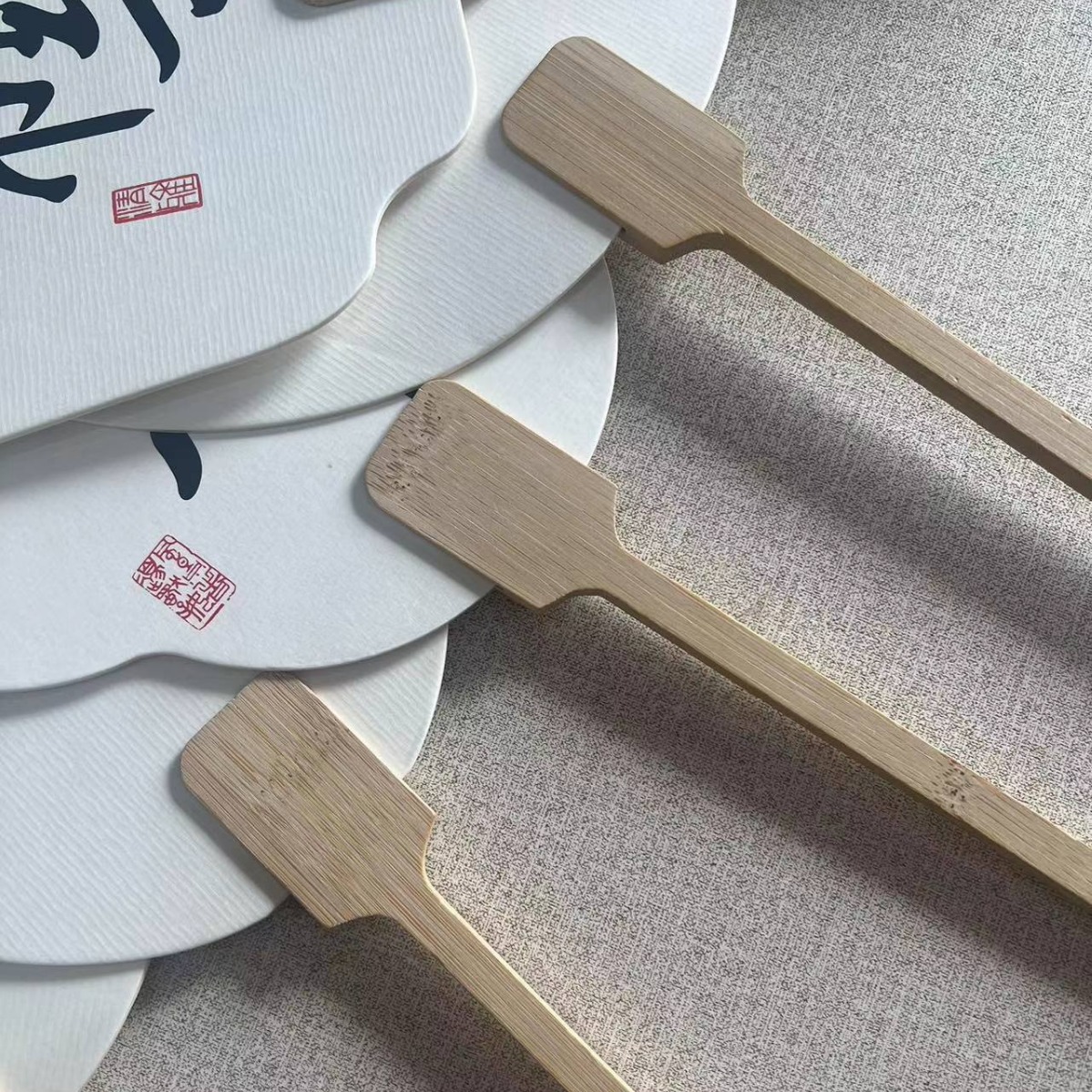 With word lacquer fan package Xuan paper cooked Xuan fan blank fan antique lacquer fan