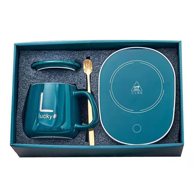 Warm Cup 3-Level Temperature Adjustment 55-Degree Thermostatic Cup Thermos Cup Thermostatic Coaster Mug Heating Coaster Warm Coaster Cover