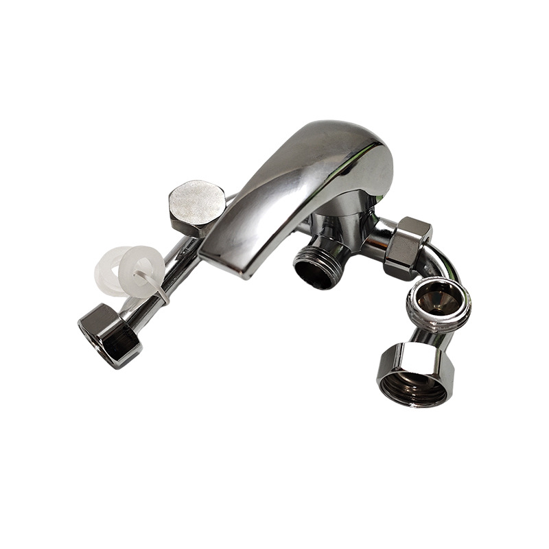 Electric Water Heater Mixing Valve U-Shaped Mixing Faucet Hot and Cold Mixing Valve Electroplated Hanging Shower Switch New Model