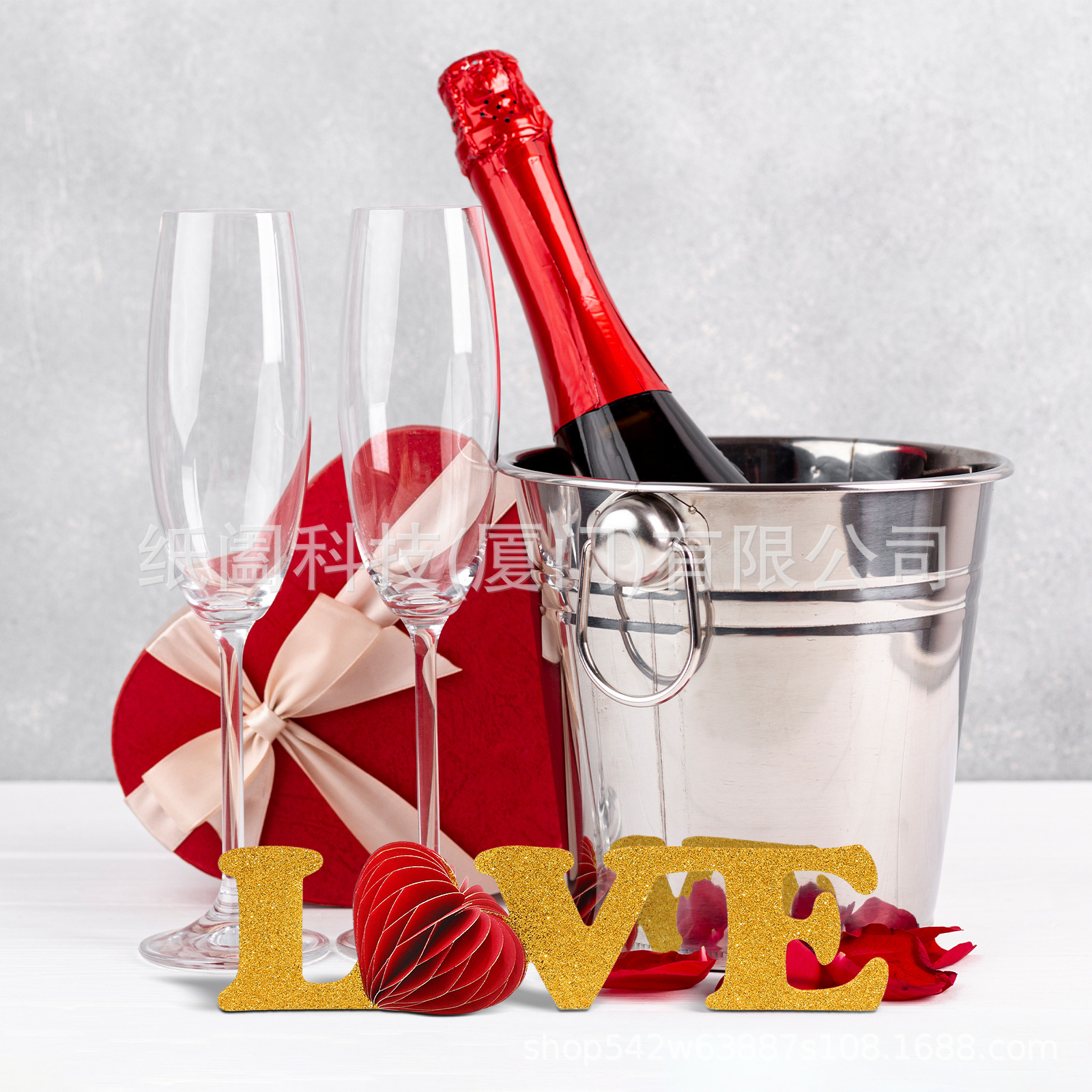 Party Link Love Valentine's Day Desktop Ornaments Organ Style Creative Valentine's Day Chinese Valentine's Day Gift Atmosphere Decoration