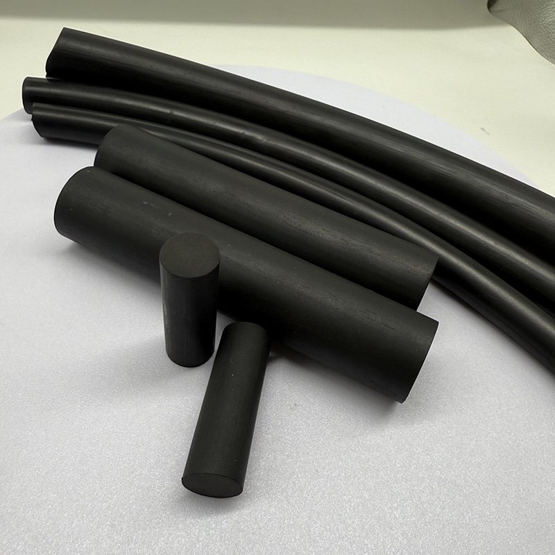 Nitrile Hollow Solid Rubber Rod Shock-Absorbing Rubber Rod Epdm Solid Round Bar O-Shaped Cylindrical High Elastic Rubber Rod
