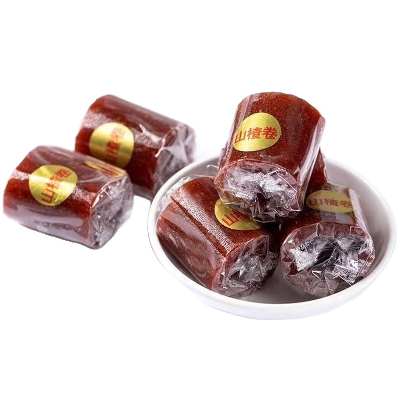 Xinhongyu Hawthorn Rolls 500g Iron Hawthorn Rolls Hawthorn Cake Fruit Peel Casual Hawthorn Snacks Hawthorn Strips Snacks