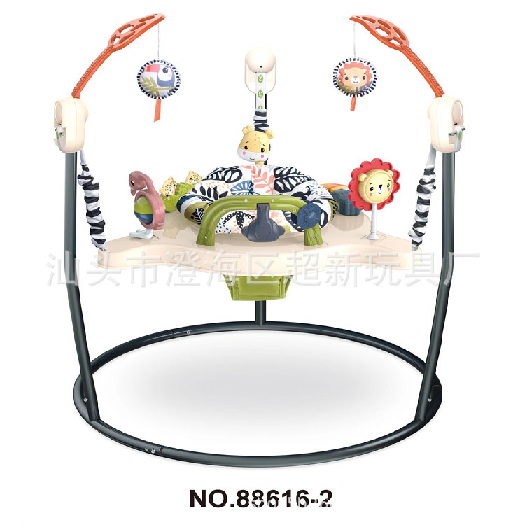 New Baby Electric Swing Jumping Chair Cross-border Foreign Trade Multifunctional Music Light Jumping Chair Baby Jumping Chair