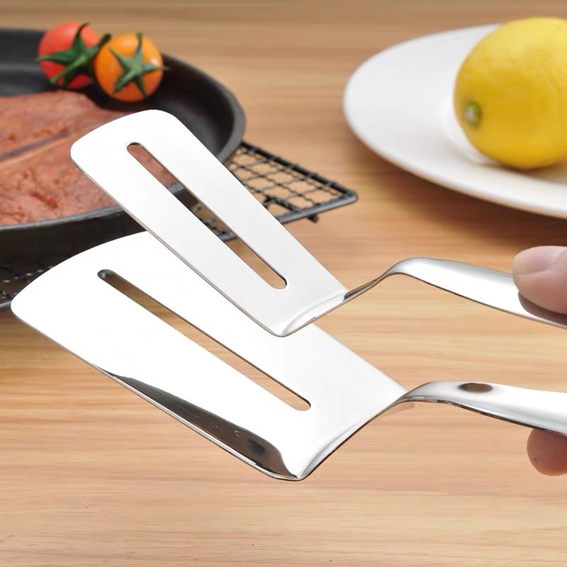 304 stainless steel fried fish shovel clip fried steak clip kitchen food Fried special food clip barbecue meat frying shovel