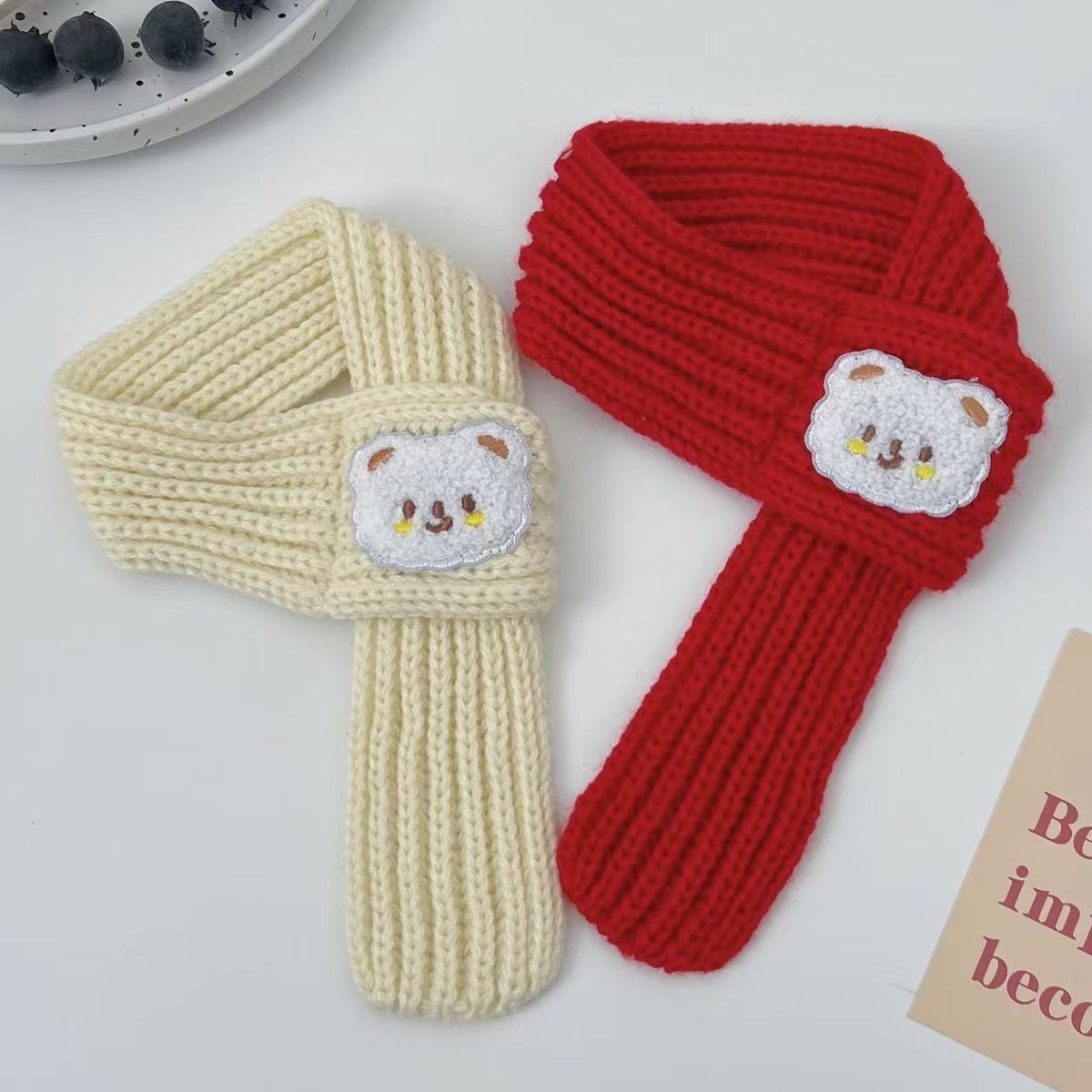 Plush Scarf Christmas New Year Accessories Pet Supplies Winter Warm Red Cat Christmas Limited Edition