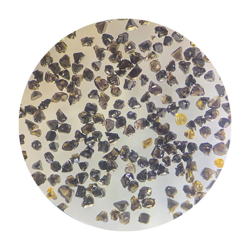 Zhengzhou vertical drill cbn780 dark brown single irregular crystal self-sharpening strong high temperature resistance high strength Henan manufacturers