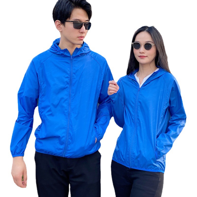 Sunshade Shirt Summer Men's and Women's Skin Clothing Lightweight Sun Protection Clothing Sports Windbreaker Outdoor Sun Protection Clothing Printable logo