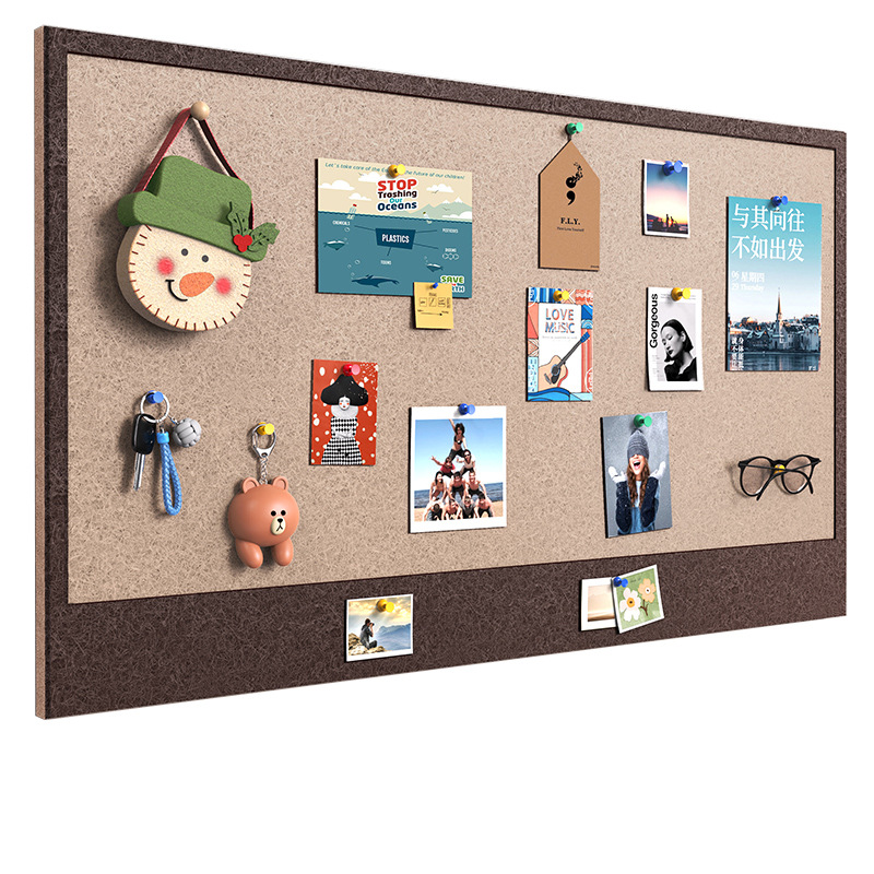 Felt board photo wall display board plush board polo pushpin culture wall decoration non-perforated wall message board
