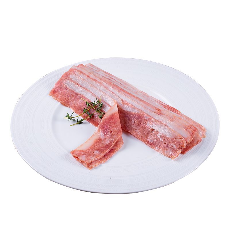 Five-flower bacon sliced meat 3kg household baking hand-held cake breakfast sandwich pure pork snowflake bacon commercial