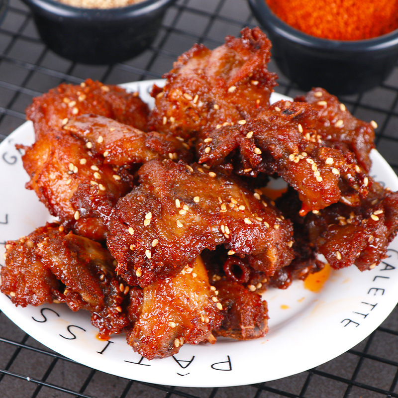 Shenyang Honey Qq Chicken Rack 350G/Bag Fried Pickled Chicken Wishbone Frozen Semi-Finished Night Market Snack Sweet Chicken Rack