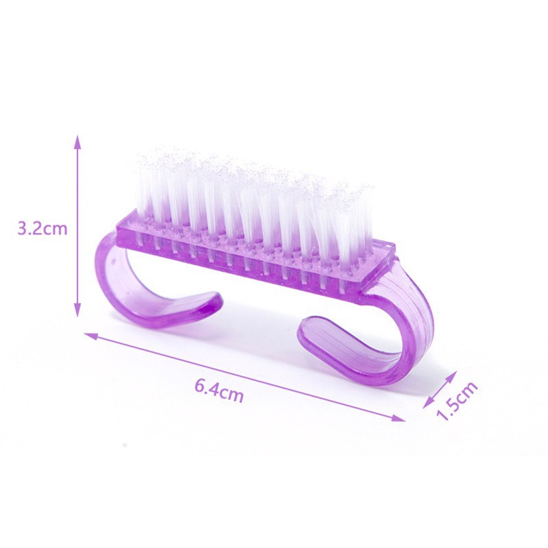 Manicure Tools Manicure Brush Plastic Horn Brush Manicure Cleaning Nail Brush Small Horn Brush Factory Direct Supply