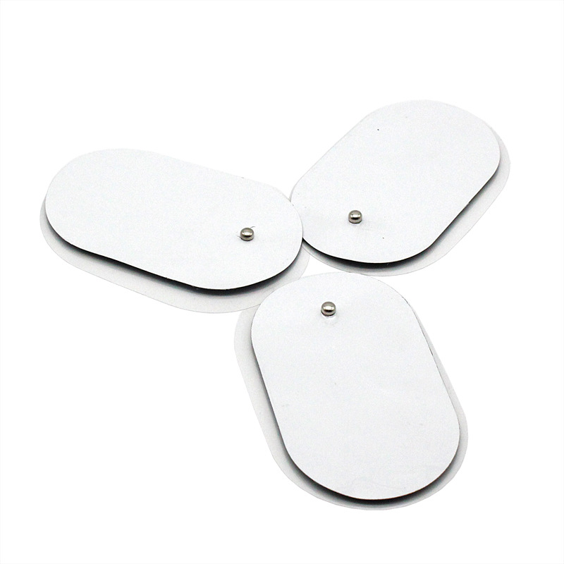 Wholesale Oval Electrode Patch EMS Digital Pulse Massage Patch Conductive Gel Universal Button Electrode Patch