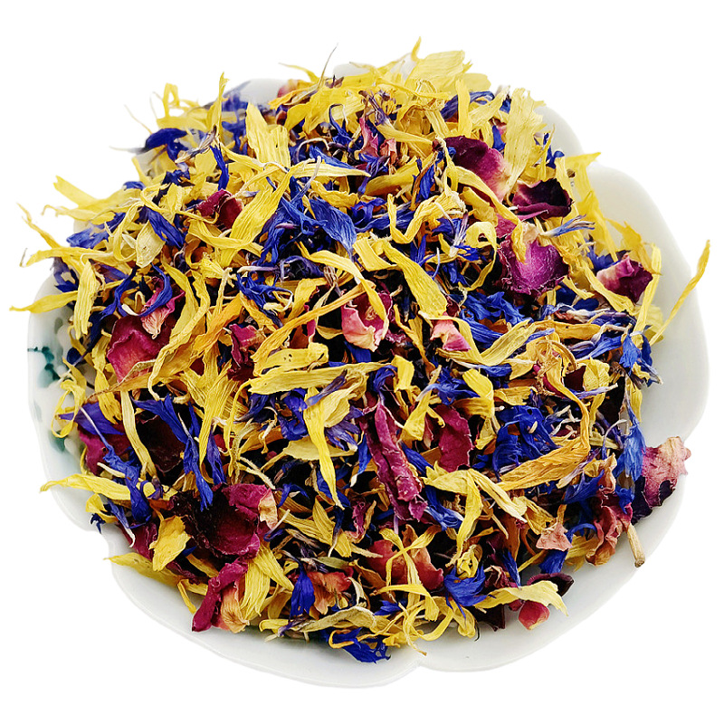 Wholesale Bulk Cornflower Rose Marigold Mixed Petals Mars Petals Cornflower Dried Flowers Decorative Aromatherapy